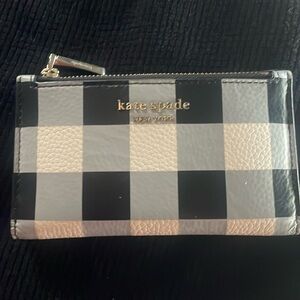 Kate Spade Black and White Checkered Wallet